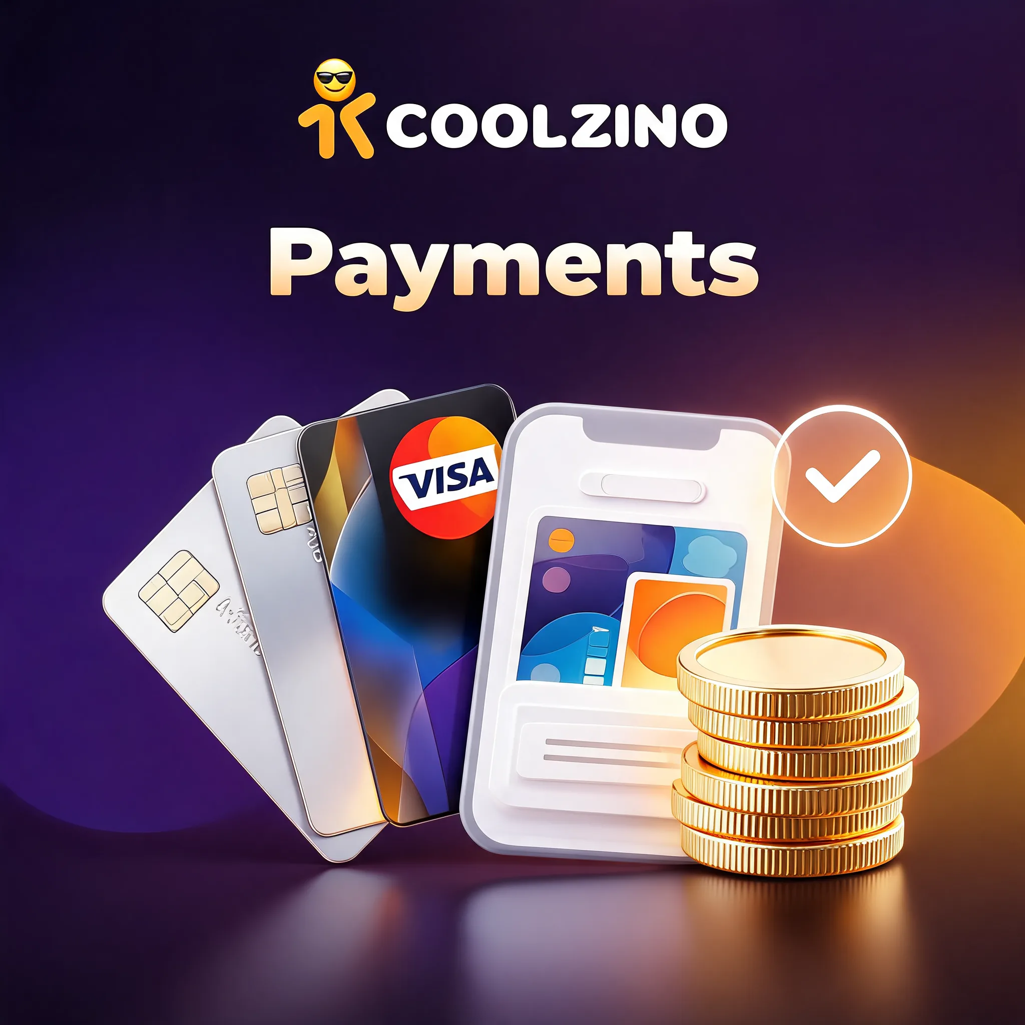 Coolzino Casino — karty, portfel i monety
